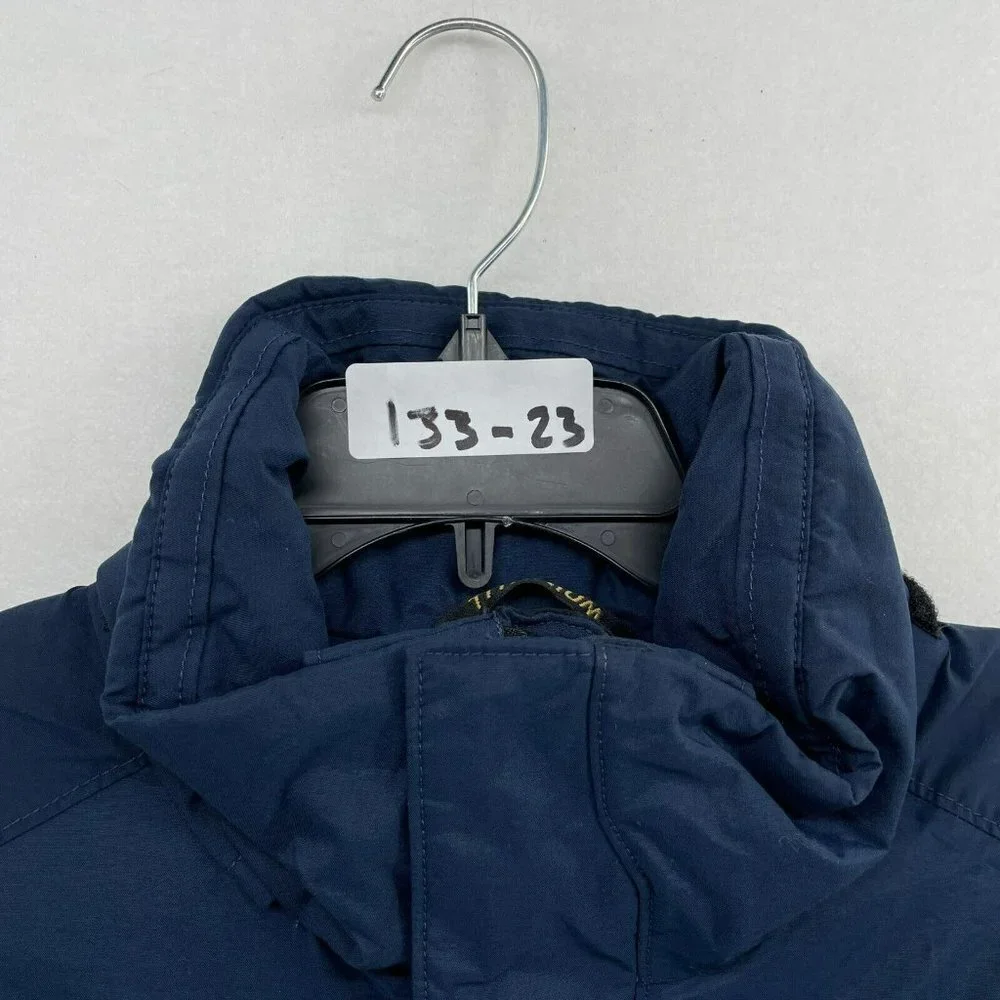 Columbia Navy Blue Gray White Kids Raincoat - Picture 10 of 10